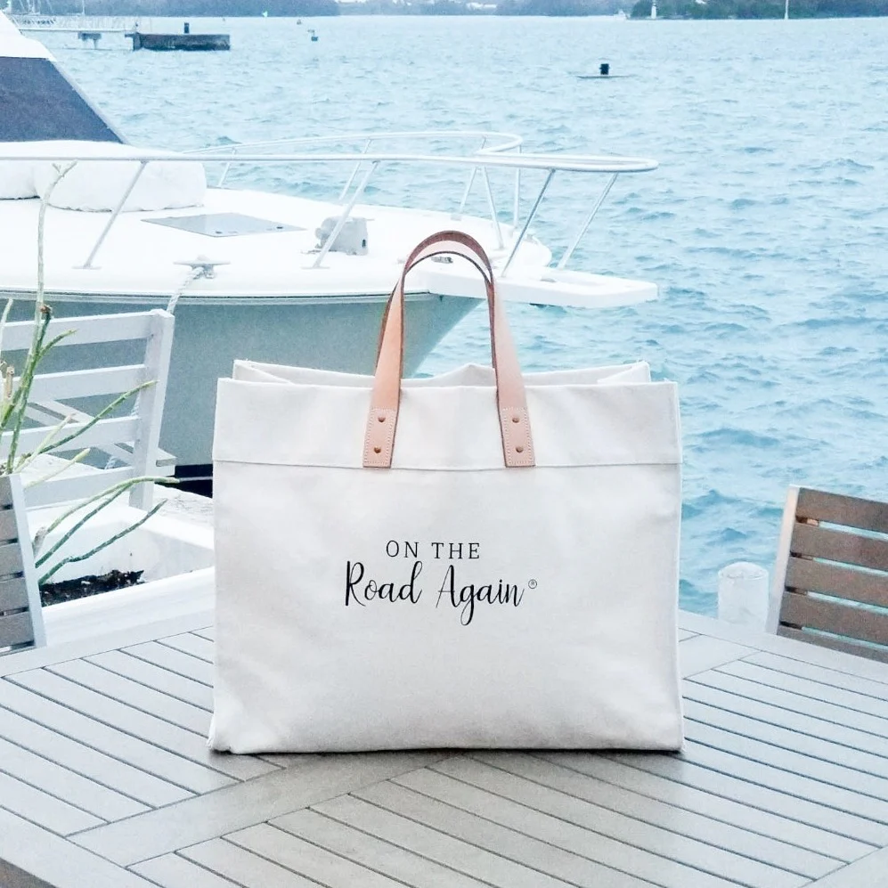 canvas beach bag