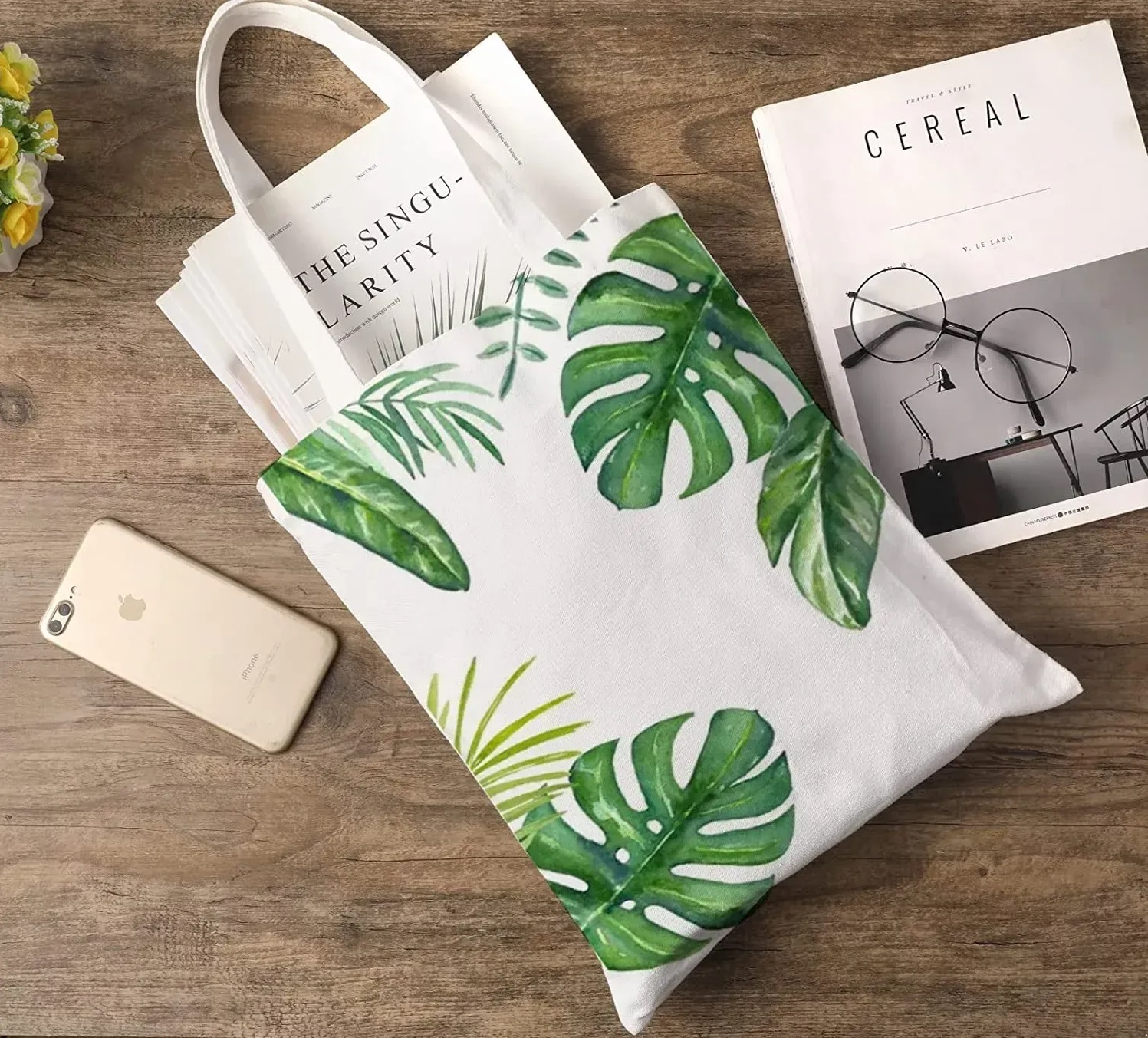 custom canvas logo blank tote bag